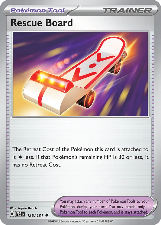 Rescue Board 126 - Prismatic Evolutions Pokesingles