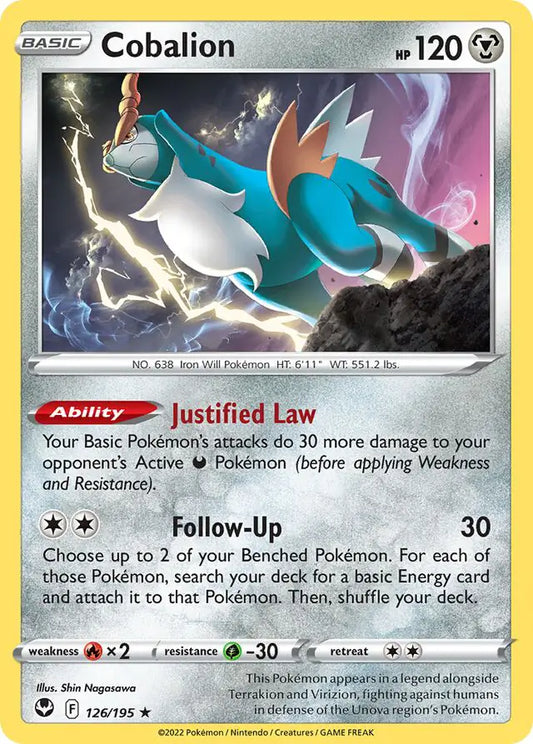 Cobalion 126, Silver Tempest | Sword & Shield, , 0.00 kr, Pokesingles. Kjøp pokemon kort til lave priser hos oss.