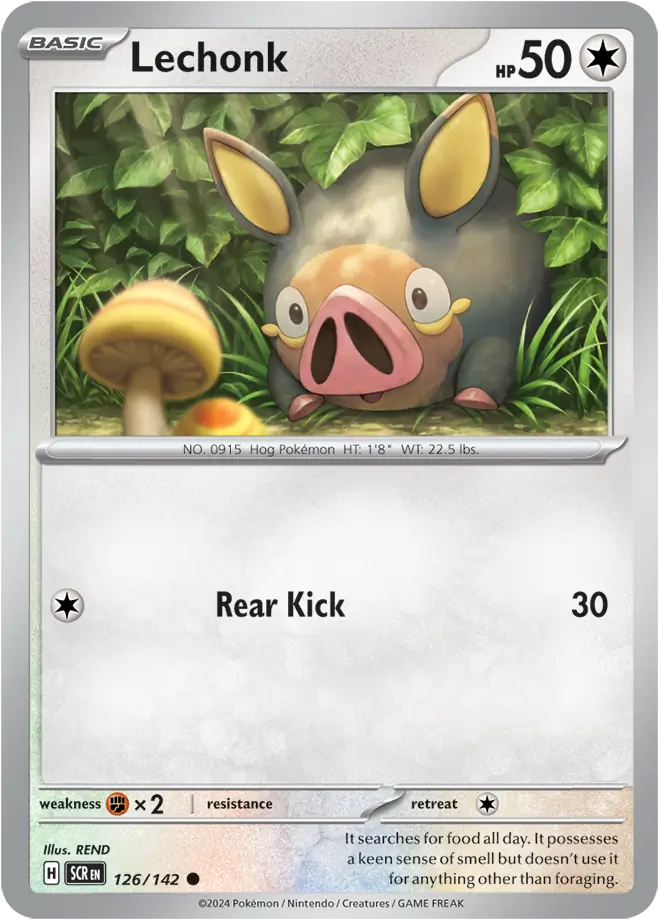 Lechonk 126 - Stellar Crown Pokesingles