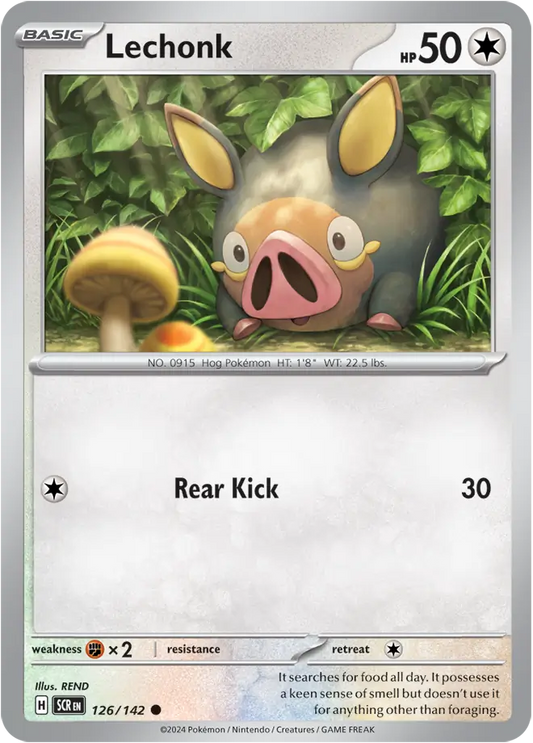 Lechonk 126 - Stellar Crown Pokesingles