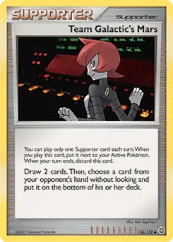 Team Galactic's Mars 126 - Secret Wonders Pokesingles