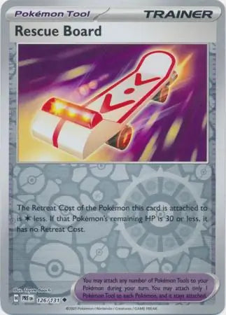 Rescue Board Reverse Holo 126 Pokesingles