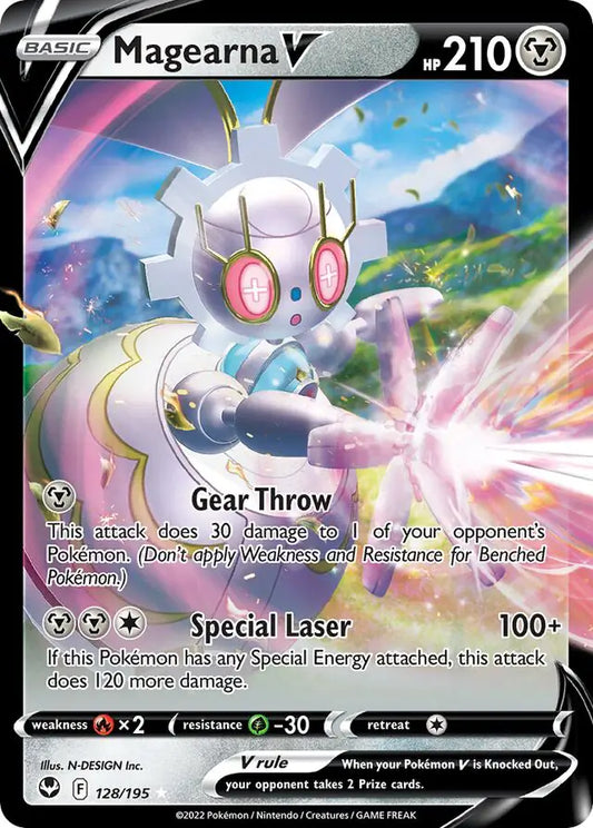 Magearna V 128, Silver Tempest | Sword & Shield, , 0.00 kr, Pokesingles. Kjøp pokemon kort til lave priser hos oss.