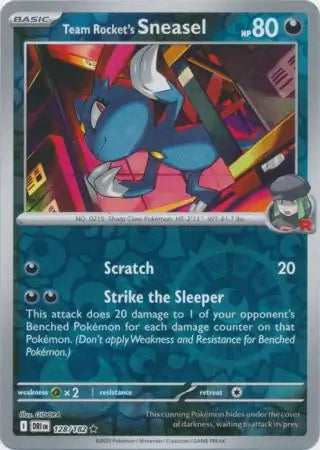 Team Rocket's Sneasel Reverse Holo 128 - Destined Rivals Pokesingles