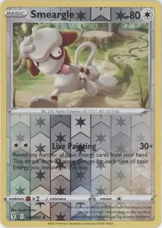 Smeargle Reverse Holo 128, Evolving Skies | Sword & Shield, , 5.00 kr, Pokesingles. Kjøp pokemon kort til lave priser hos oss.