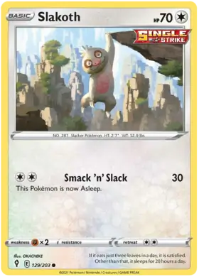 Slakoth 129, Evolving Skies | Sword & Shield, , 5.00 kr, Pokesingles. Kjøp pokemon kort til lave priser hos oss.