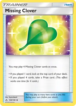 Missing Clover 129 - Ultra Prism Pokesingles