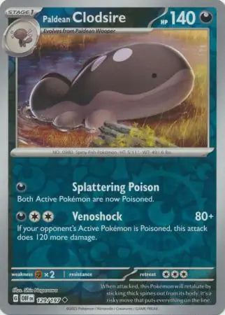 Paldean Clodsire Reverse Holo 129, Obsidian Flames | Scarlet & Violet, , 4.00 kr, Pokesingles. Kjøp pokemon kort til lave priser hos oss.