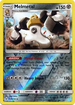 Melmetal Reverse Holo 129 - Unbroken Bonds Pokesingles
