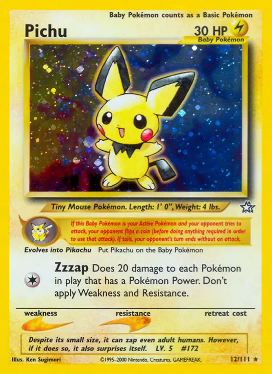 Pichu Holo 12 - Neo Genesis Pokesingles