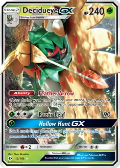 Decidueye GX 12 - Sun & Moon Base Pokesingles