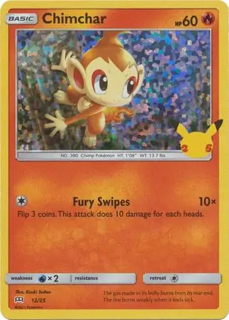 Chimchar Holo 12 - Mcdonald's 25th Anniversary