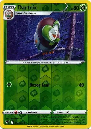 Dartrix Reverse Holo 012, Darkness Ablaze | Sword & Shield, , 7.00 kr, Pokesingles. Kjøp pokemon kort til lave priser hos oss.
