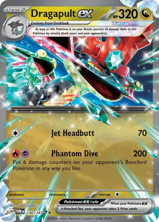 Dragapult ex 130, Twilight Masquerade | Scarlet & Violet, , 45.00 kr, Pokesingles. Kjøp pokemon kort til lave priser hos oss.