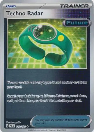 Techno Radar Reverse Holo 130 Pokesingles