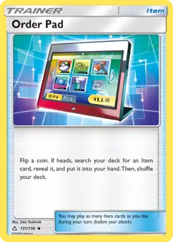 Order Pad 131 - Ultra Prism Pokesingles
