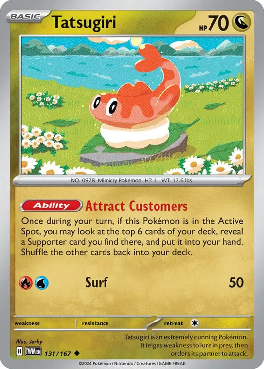 Tatsugiri 131, Twilight Masquerade | Scarlet & Violet, , 5.00 kr, Pokesingles. Kjøp pokemon kort til lave priser hos oss.