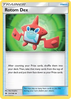 Rotom Dex 131 - Sun & Moon Base Pokesingles