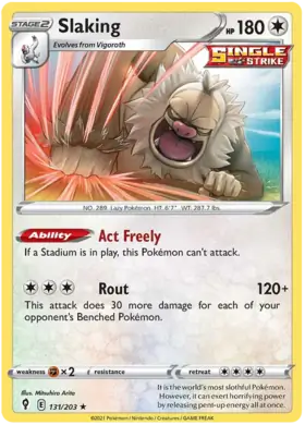 Slaking Holo Rare 131, Evolving Skies | Sword & Shield, , 5.00 kr, Pokesingles. Kjøp pokemon kort til lave priser hos oss.
