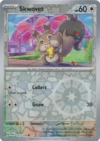Skwovet Reverse Holo 131 - Journey Together Pokesingles