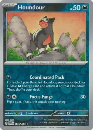 Houndour Reverse Holo 131, Obsidian Flames | Scarlet & Violet, , 4.00 kr, Pokesingles. Kjøp pokemon kort til lave priser hos oss.