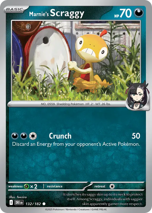 Marnie's Scraggy 132 - Destined Rivals Pokesingles