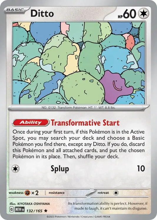 132 Ditto - Holo Rare, 151 | Scarlet & Violet, holo, 4.00 kr, Pokesingles. Kjøp pokemon kort til lave priser hos oss.
