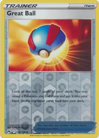 Great Ball Reverse Holo 132, Crown Zenith | Sword & Shield, , 0.00 kr, Pokesingles. Kjøp pokemon kort til lave priser hos oss.