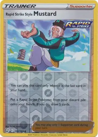 Rapid Strike Style Mustard Reverse Holo 132 - Battle Styles
