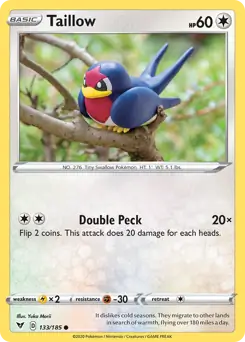 Taillow 133 - Vivid Voltage Pokesingles