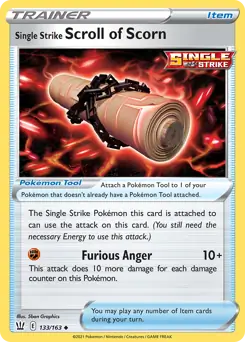 Single Strike Scroll of Scorn 133 - Battle Styles