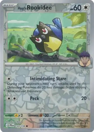 Hop's Rookidee Reverse Holo 133 - Journey Together Pokesingles