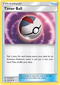 Timer Ball 134 - Sun & Moon Base Pokesingles