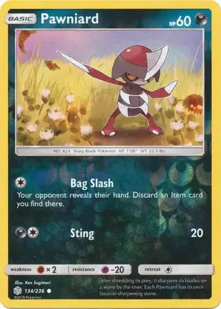 Pawniard Reverse Holo 134 - Cosmic Eclipse Pokesingles