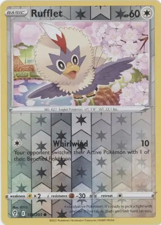 Rufflet Reverse Holo 136, Evolving Skies | Sword & Shield, , 5.00 kr, Pokesingles. Kjøp pokemon kort til lave priser hos oss.