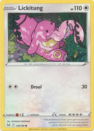 Lickitung 138, Lost Origin | Sword & Shield, , 0.00 kr, Pokesingles. Kjøp pokemon kort til lave priser hos oss.