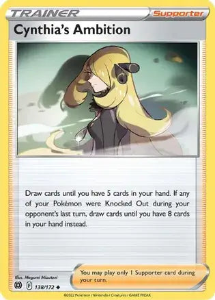 Cynthia's Ambition 138, Brilliant Stars | Sword & Shield, trainer, 3.00 kr, Pokesingles. Kjøp pokemon kort til lave priser hos oss.
