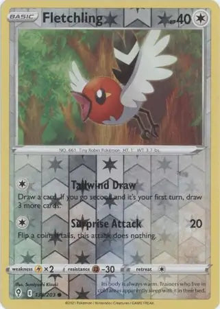 Fletchling Reverse Holo 138, Evolving Skies | Sword & Shield, , 5.00 kr, Pokesingles. Kjøp pokemon kort til lave priser hos oss.