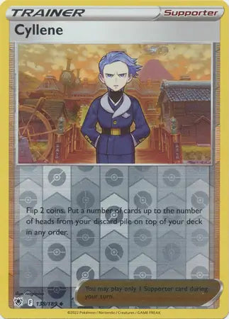 138 Cyllene Reverse Holo, Astral Radiance | Sword & Shield, trainer, 4.00 kr, Pokesingles. Kjøp pokemon kort til lave priser hos oss.