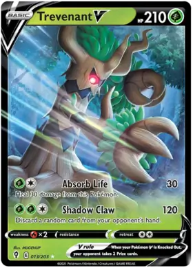 Trevenant V 013, Evolving Skies | Sword & Shield, v, 5.00 kr, Pokesingles. Kjøp pokemon kort til lave priser hos oss.