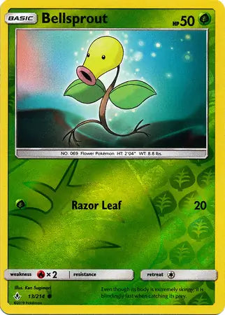 Bellsprout Reverse Holo 13 - Unbroken Bonds Pokesingles