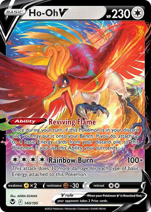 Ho-Oh V 140, Silver Tempest | Sword & Shield, , 0.00 kr, Pokesingles. Kjøp pokemon kort til lave priser hos oss.