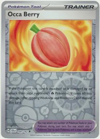 Occa Berry Reverse Holo 140 - Stellar Crown Pokesingles