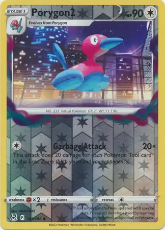 Porygon2 Reverse Holo 141, Lost Origin | Sword & Shield, , 0.00 kr, Pokesingles. Kjøp pokemon kort til lave priser hos oss.