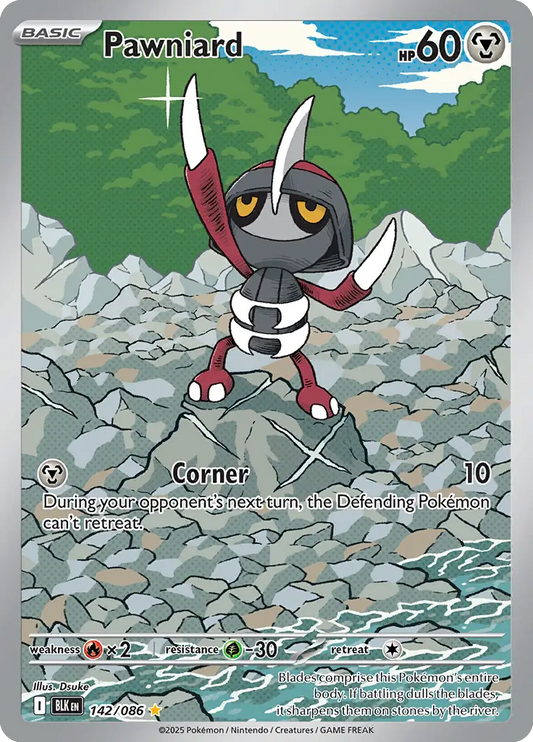 Pawniard 142 - Black Bolt Pokesingles