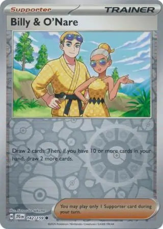Billy and O'Nare Reverse Holo 142 - Journey Together Pokesingles