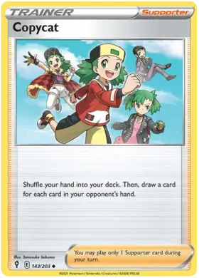 Copycat 143, Evolving Skies | Sword & Shield, trainer, 5.00 kr, Pokesingles. Kjøp pokemon kort til lave priser hos oss.