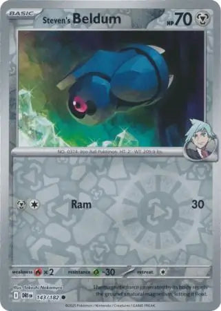 Steven's Beldum Reverse Holo 143 - Destined Rivals Pokesingles
