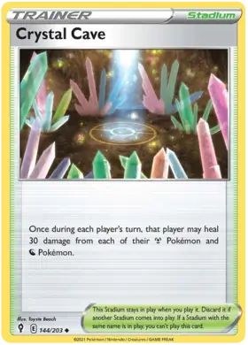 Crystal Cave 144, Evolving Skies | Sword & Shield, trainer, 5.00 kr, Pokesingles. Kjøp pokemon kort til lave priser hos oss.