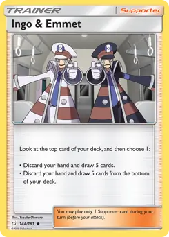 Ingo & Emmet 144 - Team Up Pokesingles